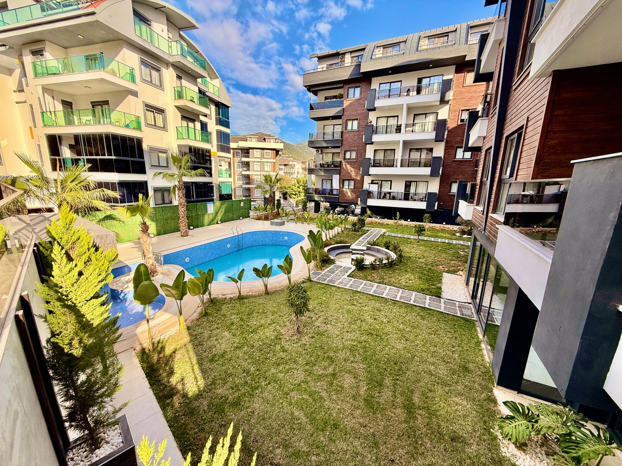 Квартира 1+1 площадью 60 м² в благоустроенном жилом комплексе в районе Оба - Фото 3