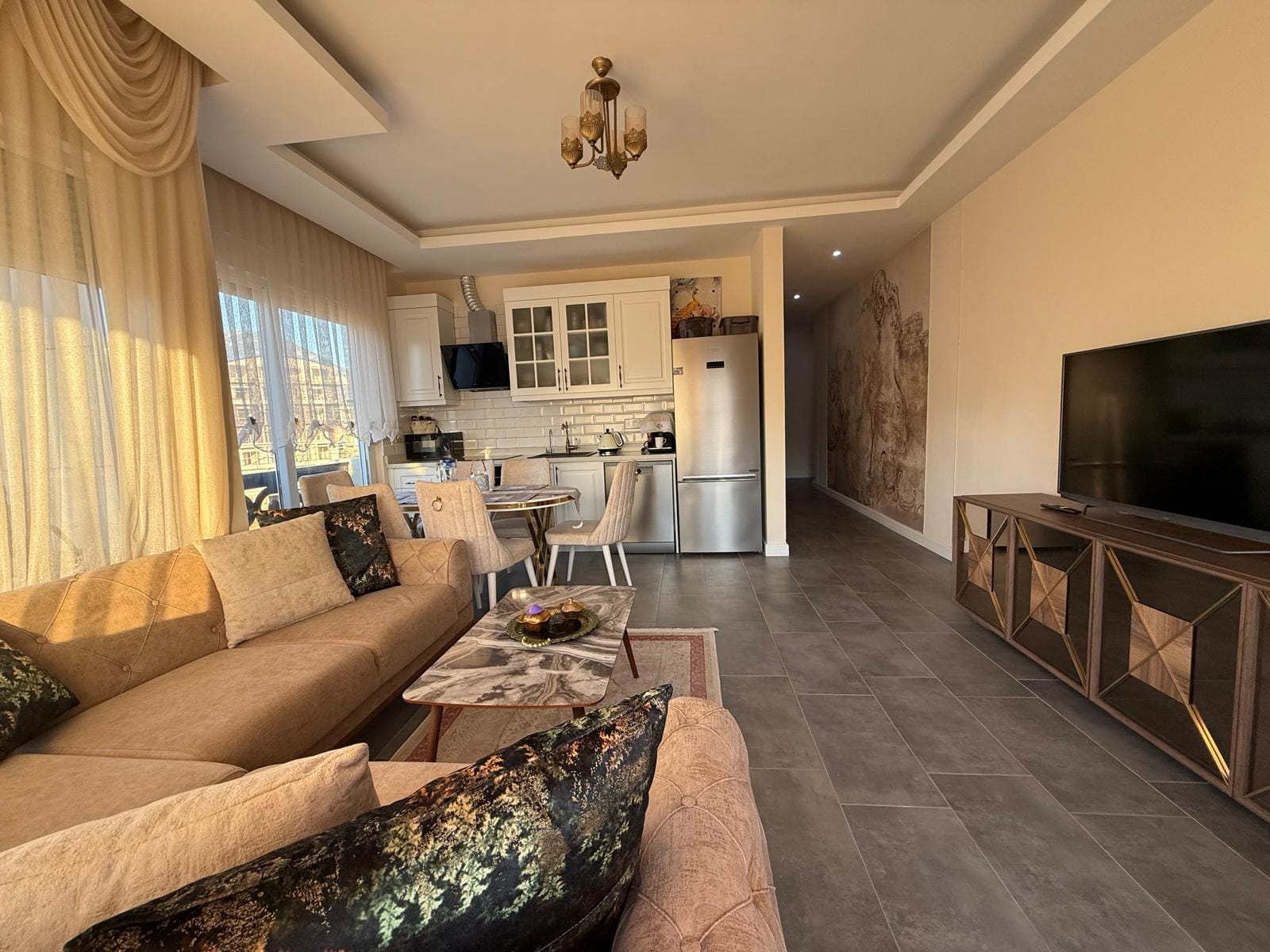 Меблированная квартира 2+1 площадью 100 м² в районе Оба - Фото 11
