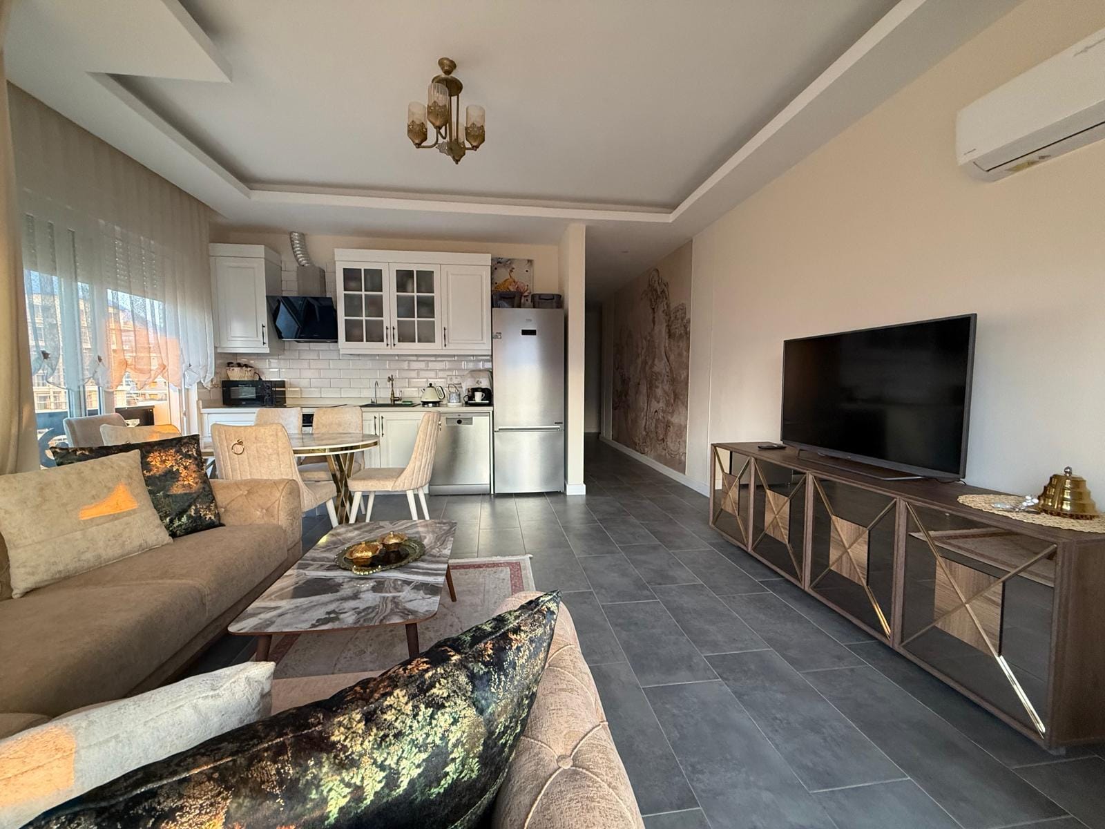 Меблированная квартира 2+1 площадью 100 м² в районе Оба - Фото 9
