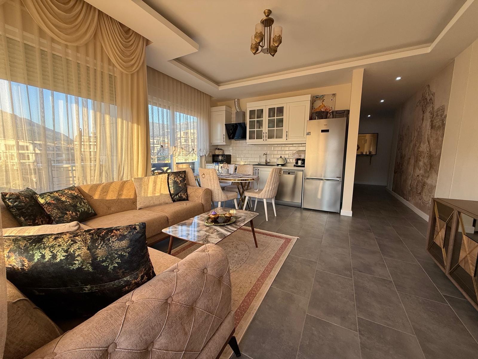 Меблированная квартира 2+1 площадью 100 м² в районе Оба - Фото 4