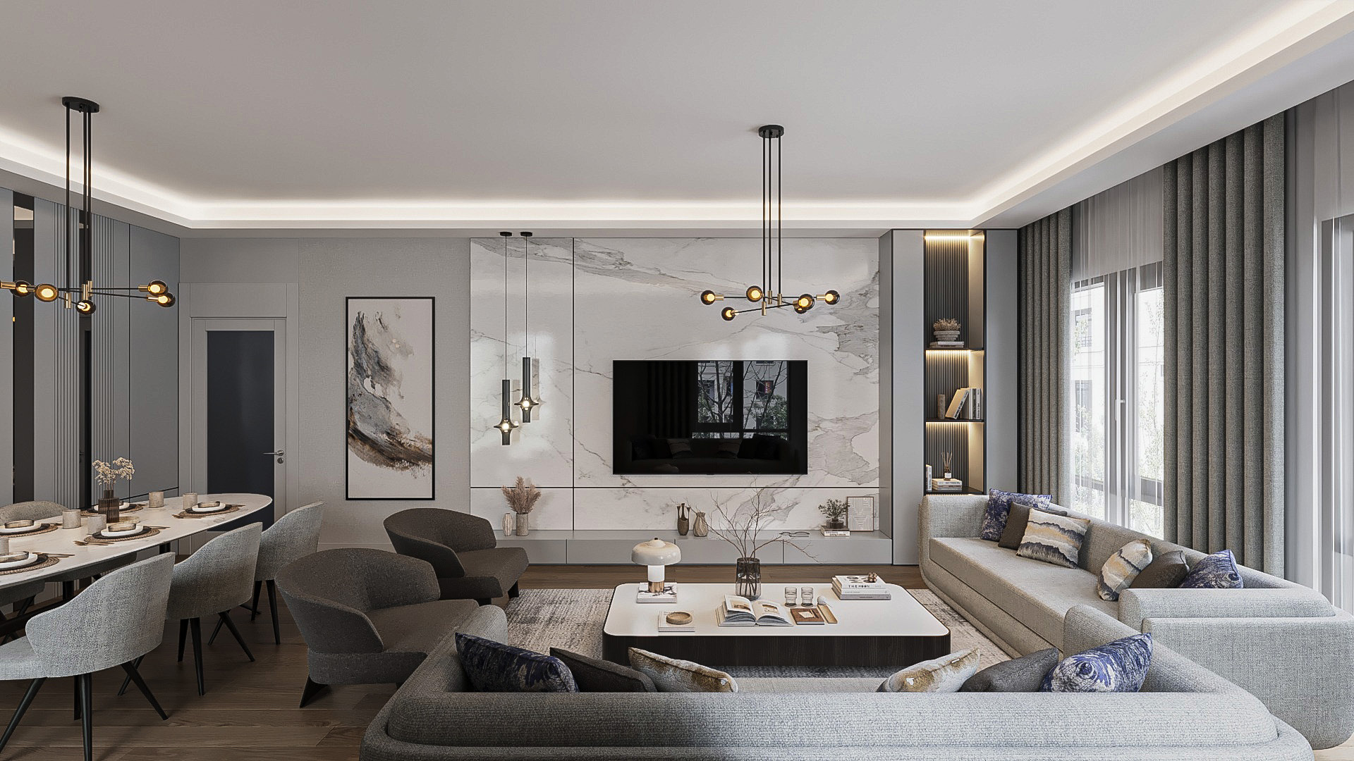 Lilium Bahçe — элитные квартиры и виллы в престижном районе Башакшехир - Фото 17
